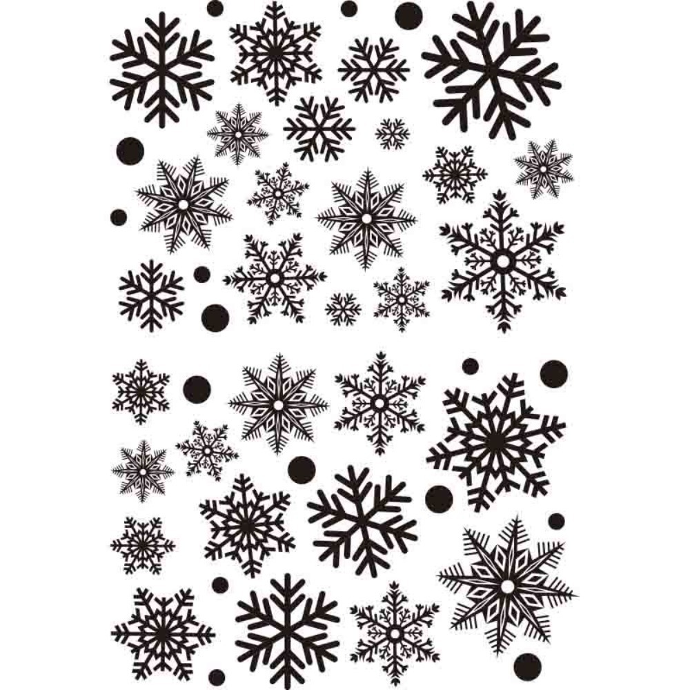 Snowflake Window Decal - 30 Pezzi Adesivi Natalizi a Fiocchi