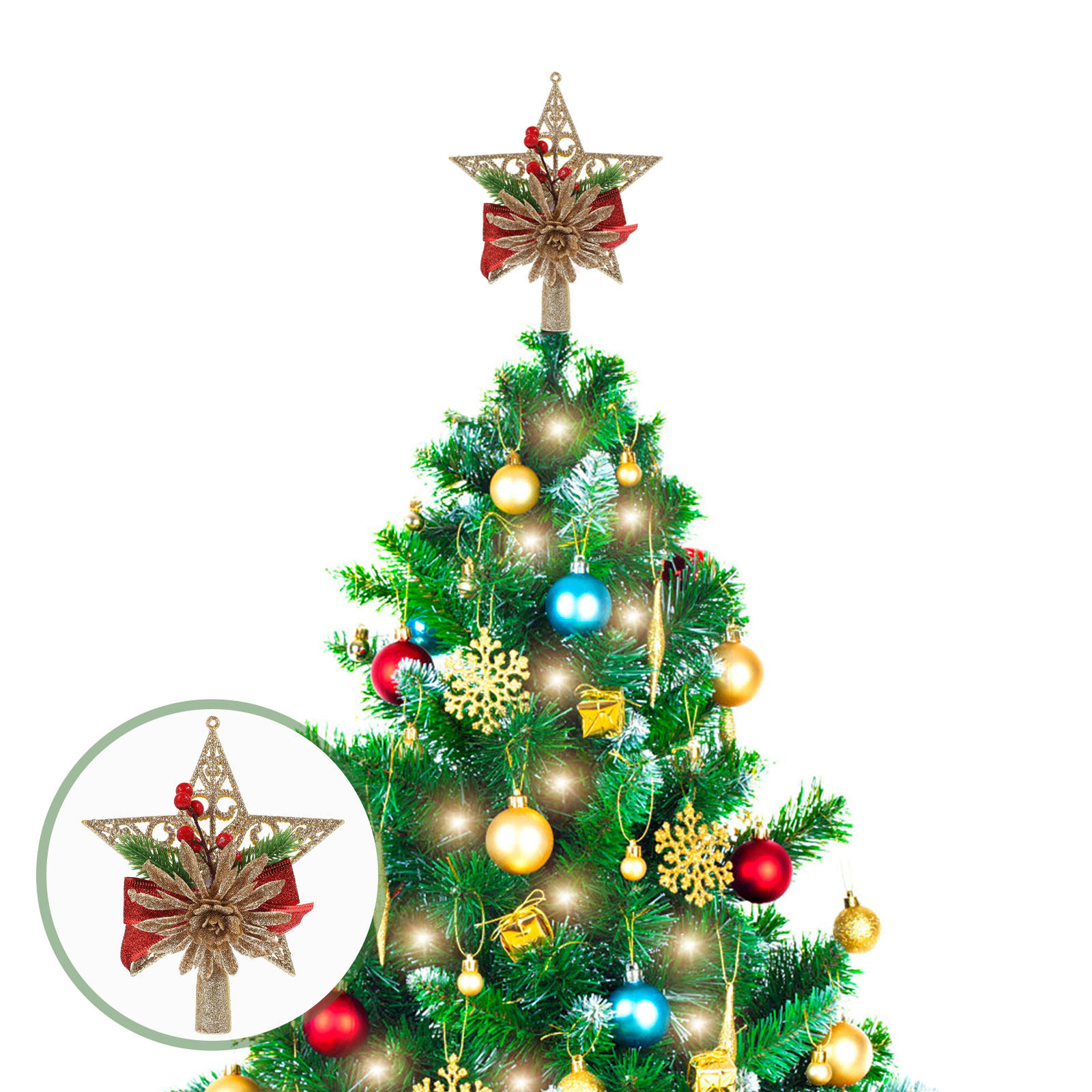 Star Tree Topper - Decorazione per Albero di Natale a