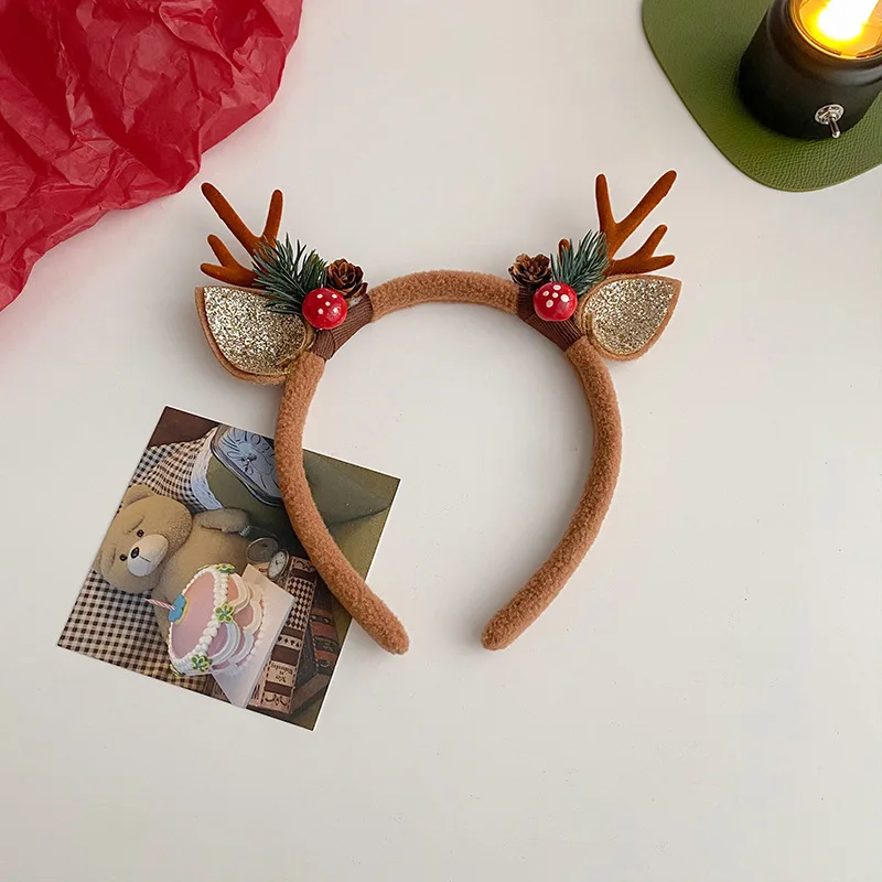 Reindeer Antlers Headband - Fascia natalizia Corna di renna Corno