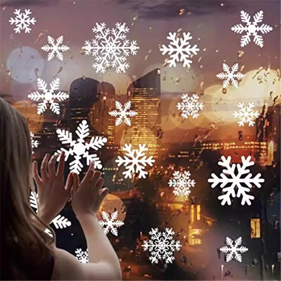 Snowflake Window Decal - 1 set di adesivi per finestre