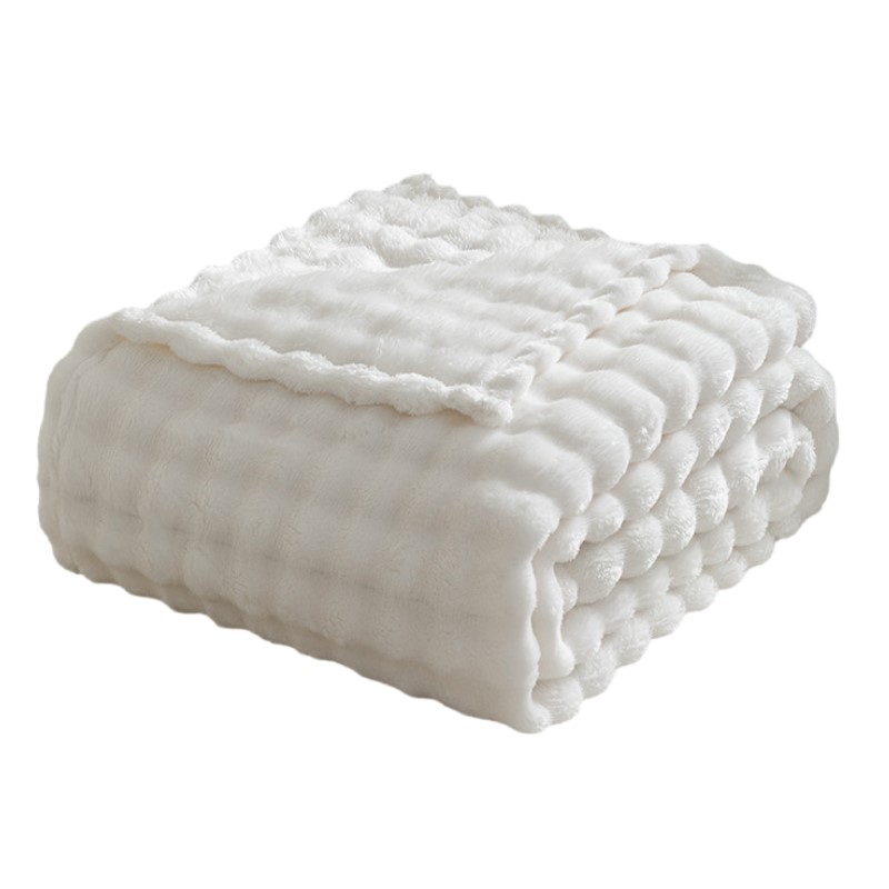 Christmas Throw Blanket - Coperte in Peluche Bianche 3D Effetto