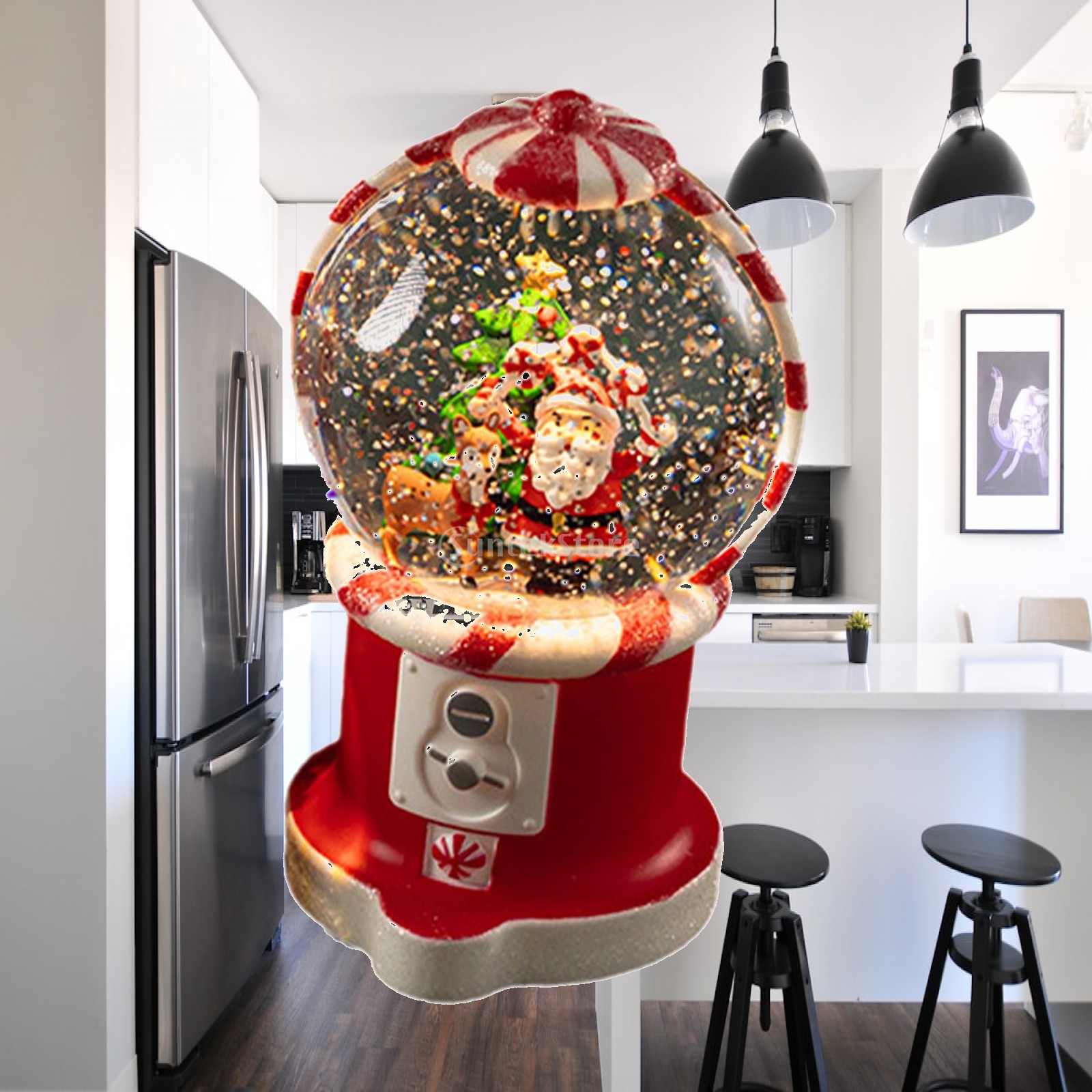 Snow Globe Musical - Globo di Neve Musicale Natalizio, Decorazione