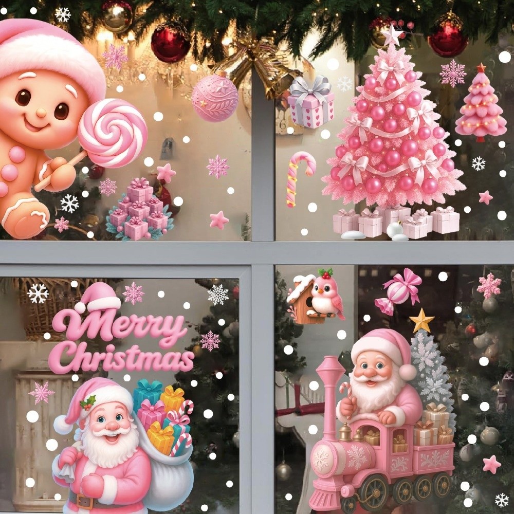 Snowflake Window Decal - Adesivi per finestre in PVC rimovibili