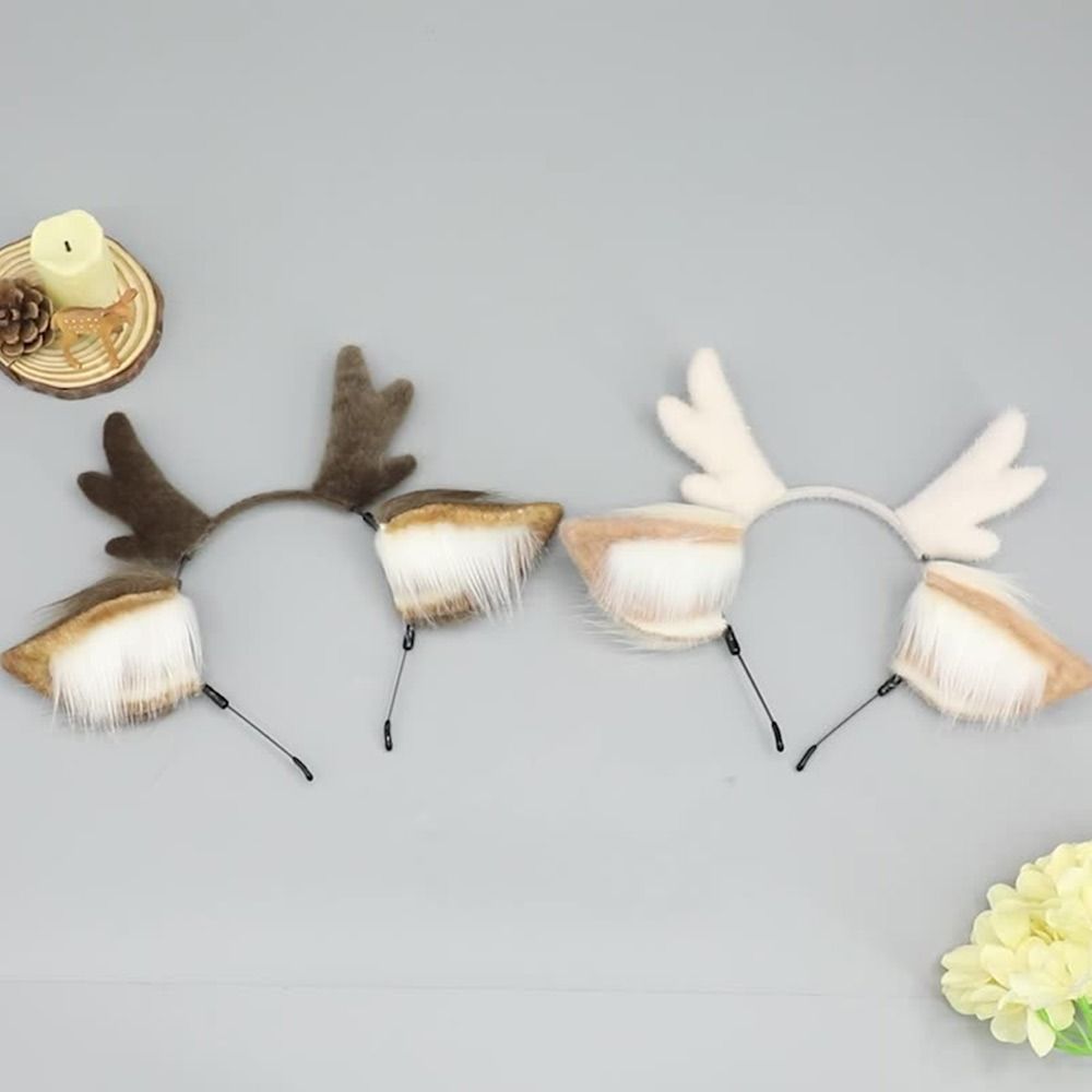 Reindeer Antlers Headband - Orecchie di cervo Corna di renna