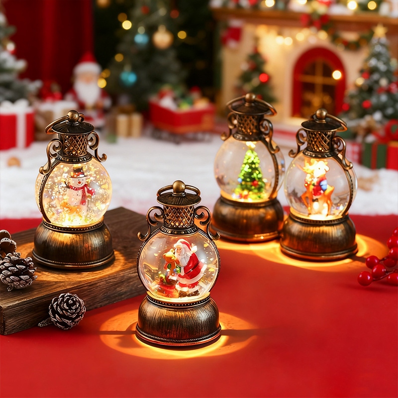 Snow Globe Musical - Carillon con globo di neve illuminato