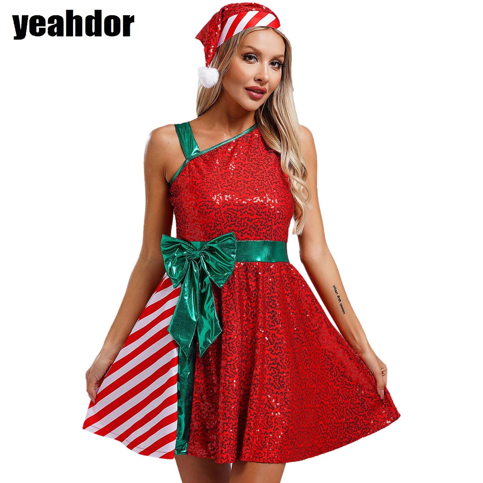 Elf Costume Christmas - Abito da Babbo Natale Costume da