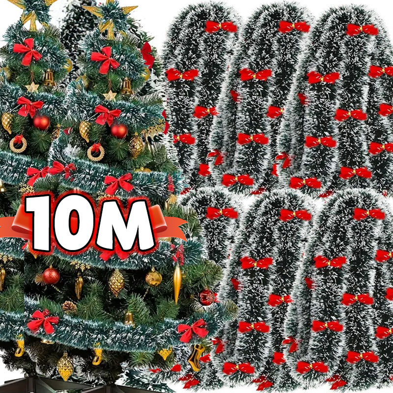Tinsel Garland Decoration - Fiocco di Natale Nastri per orpelli