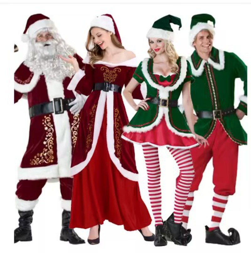 Elf Costume Christmas - Costume da Babbo Natale Donna Uomo