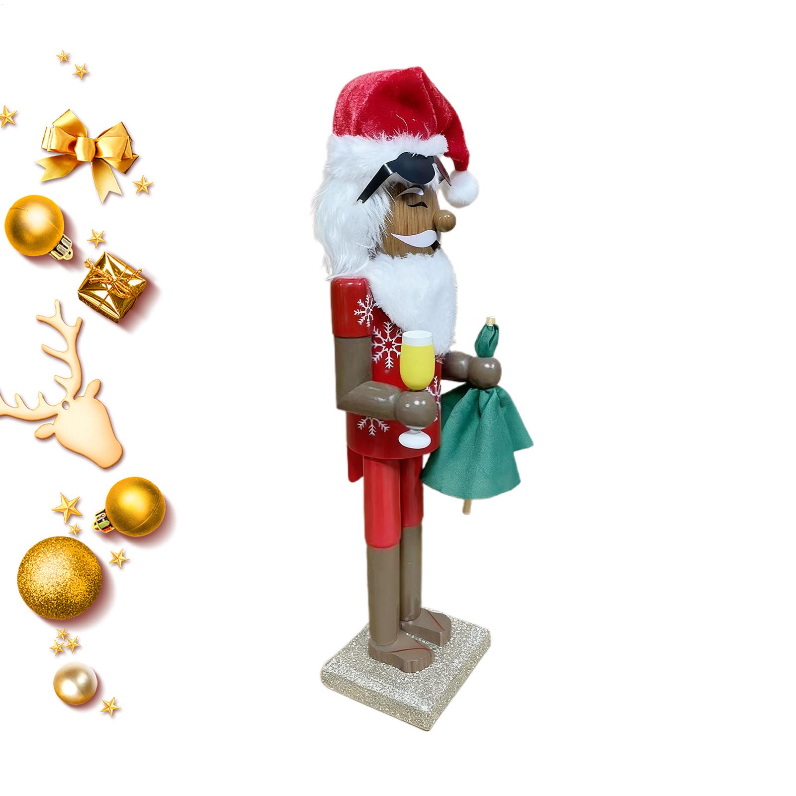 Nutcracker Figurine - Schiaccianoci Decor Natale Babbo Natale africano