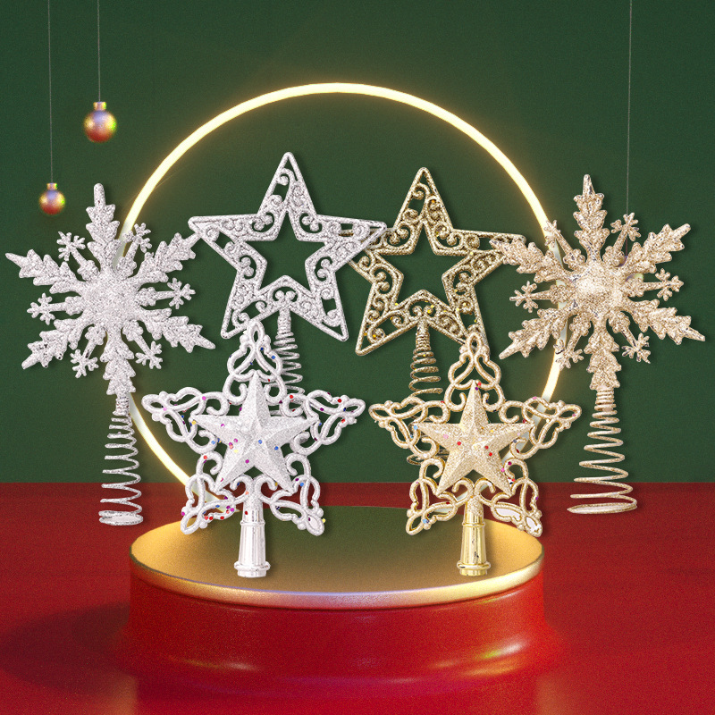 Star Tree Topper - Glitter albero di Natale Topper stella