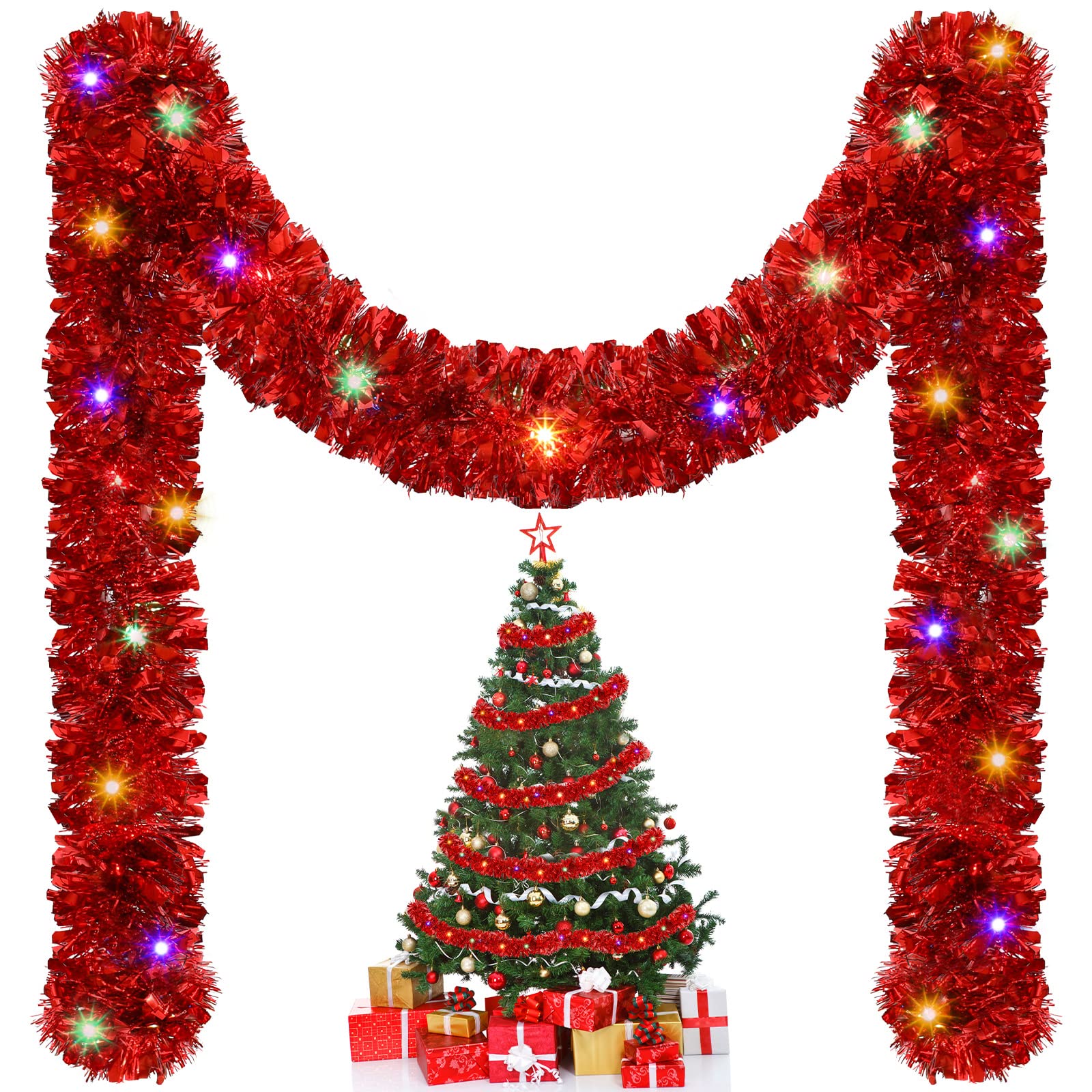Tinsel Garland Decoration - 1/3 pezzi 5 m decorazioni natalizie