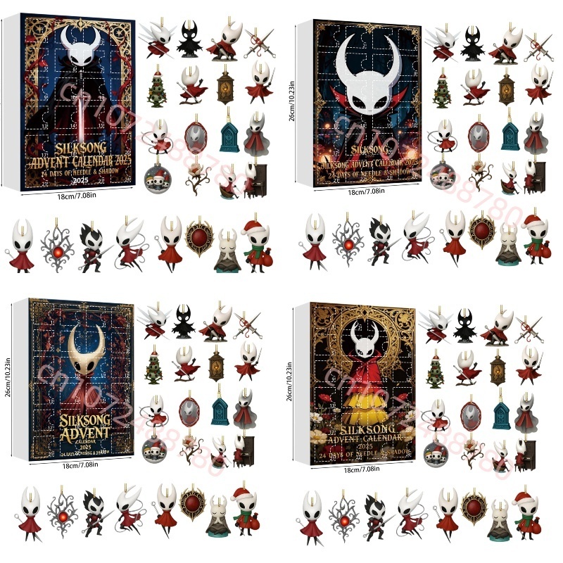 Advent Calendar Gift - 2026 SILKSONGs Calendari dell'Avvento Portachiavi Carino