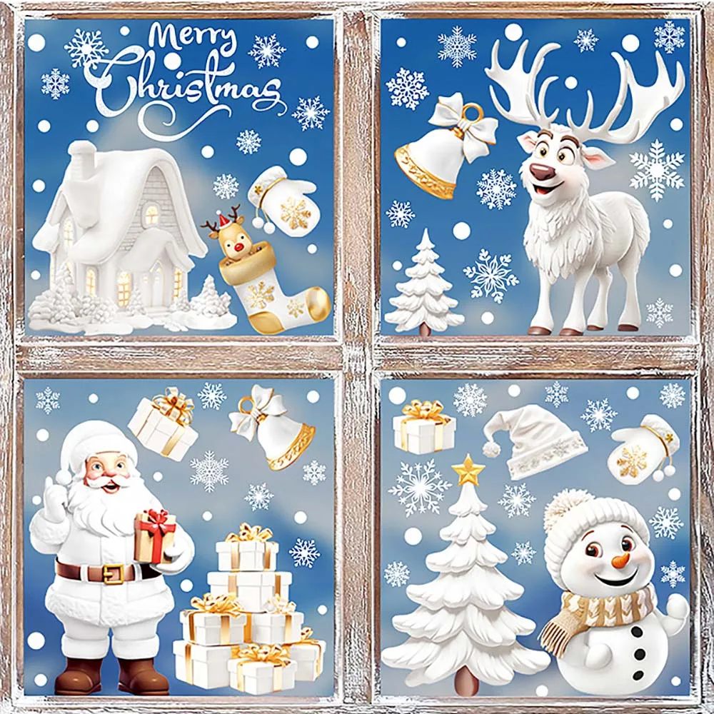 Snowflake Window Decal - 9 pz/set adesivi per finestre di