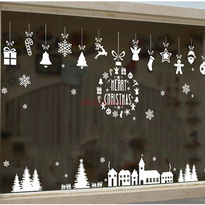 Snowflake Window Decal - 1 Pezzo Adesivo da Parete Bianco