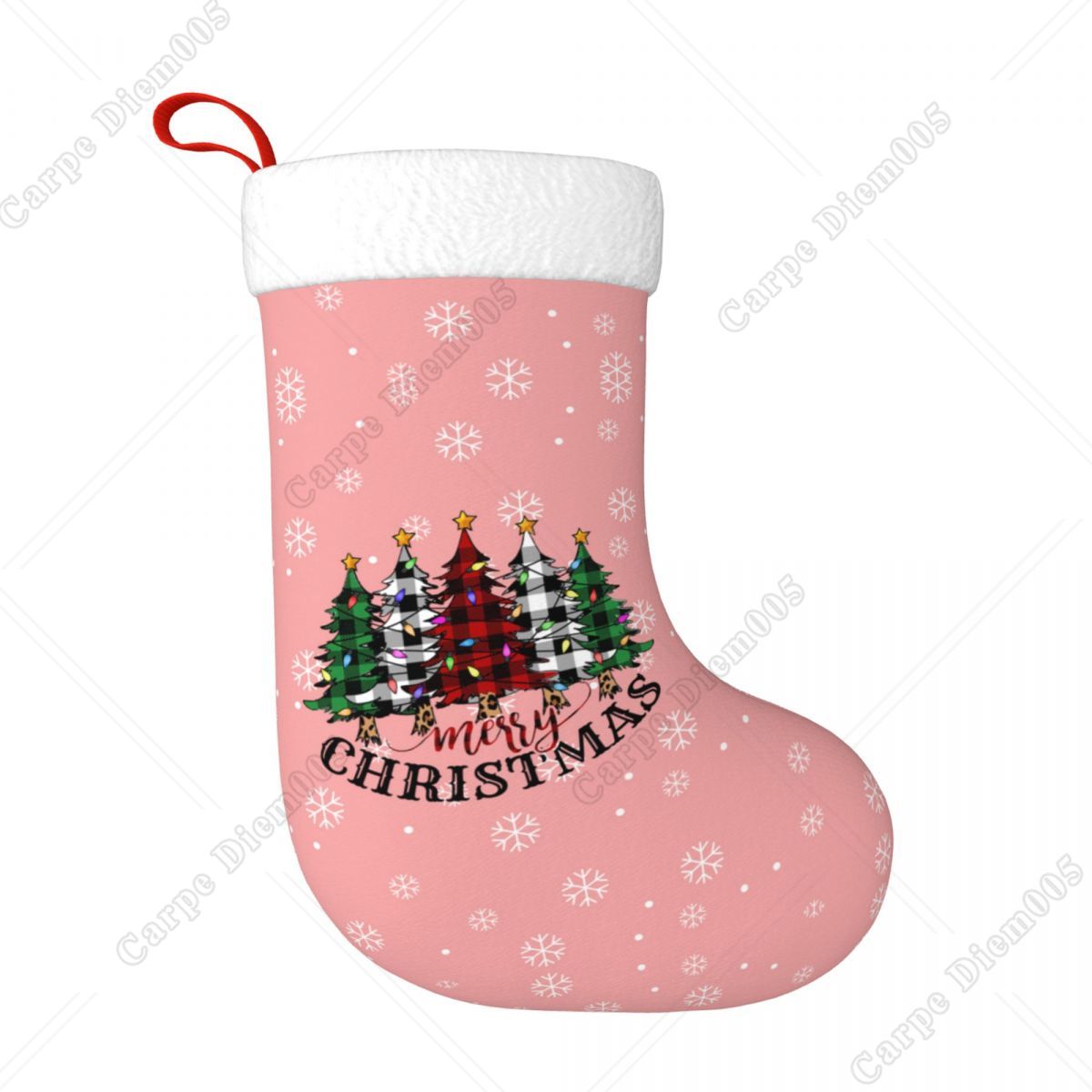Fiocchi di neve rosa Calze per - Christmas Stocking Hanging recensione e prezzo