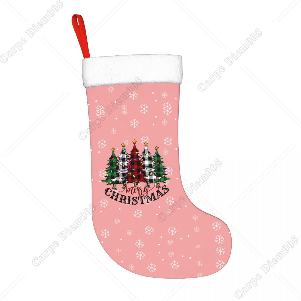 Fiocchi di neve rosa Calze per - Christmas Stocking Hanging recensione e prezzo