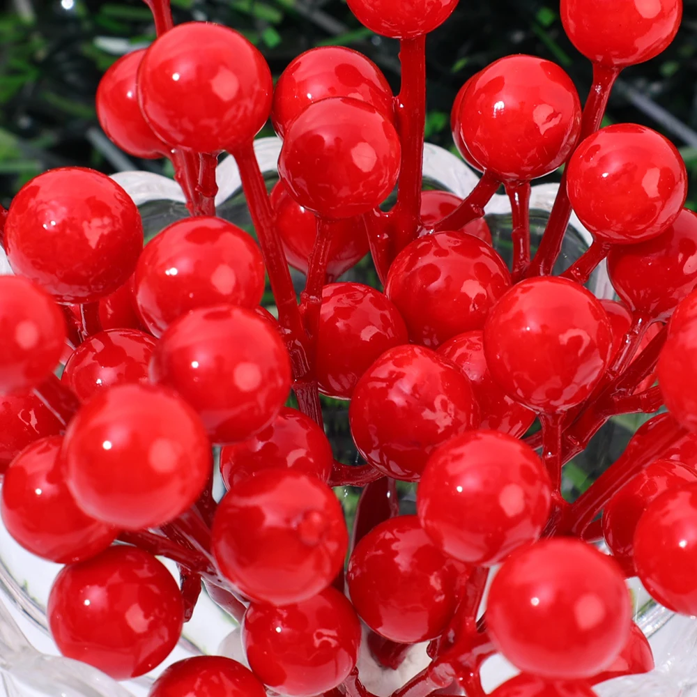 5/100x Rami di Bacche Rosse Ar - Christmas Wreath Fake recensione e prezzo
