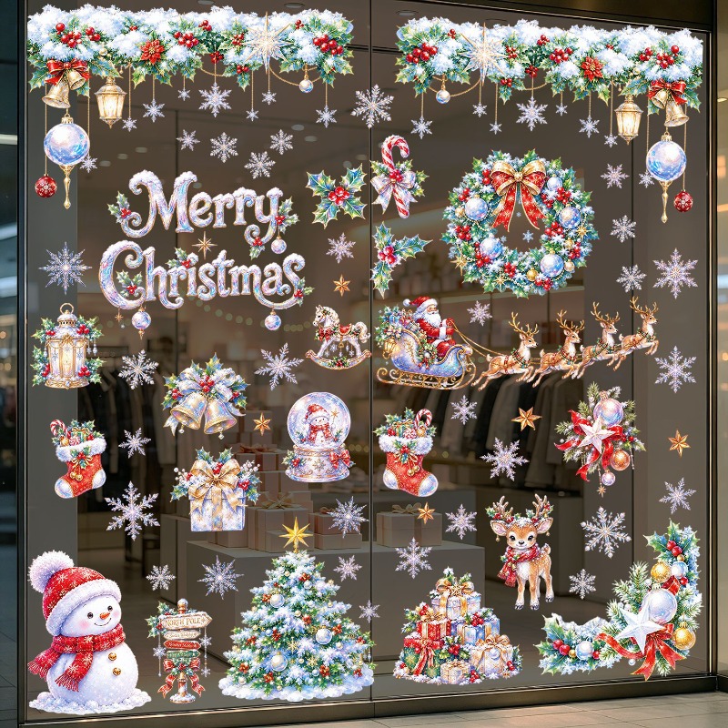 9 Fogli di Adesivi Statici Nat - Snowflake Window Decal recensione e prezzo
