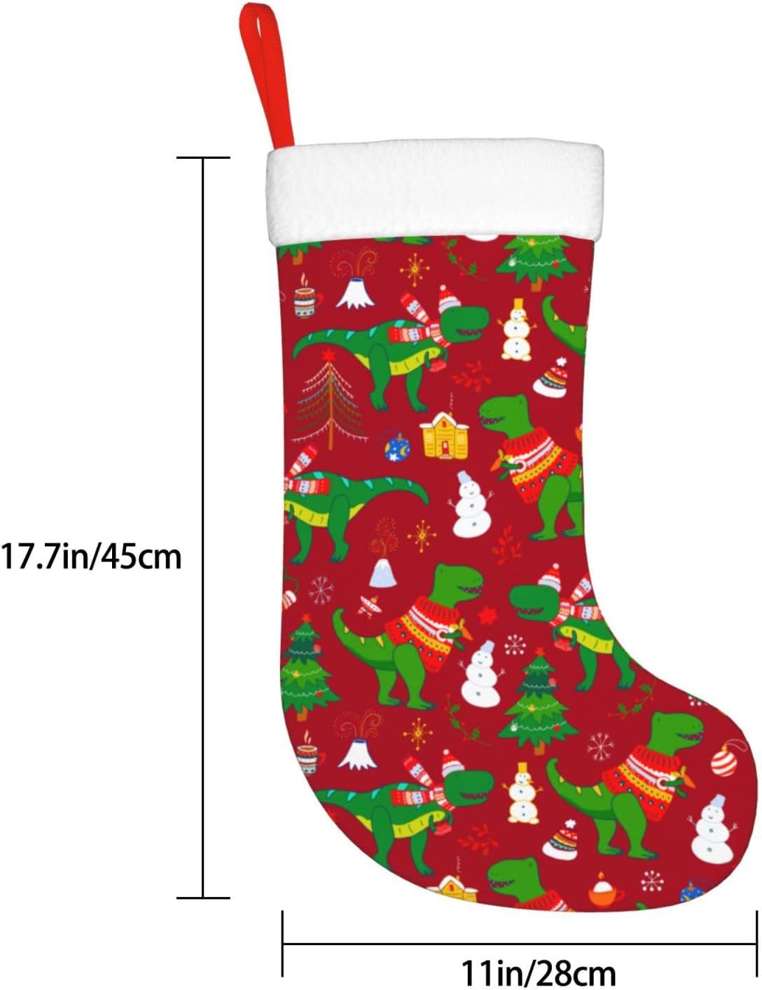 Simpatico dinosauro di Natale  - Christmas Stocking Hanging recensione e prezzo