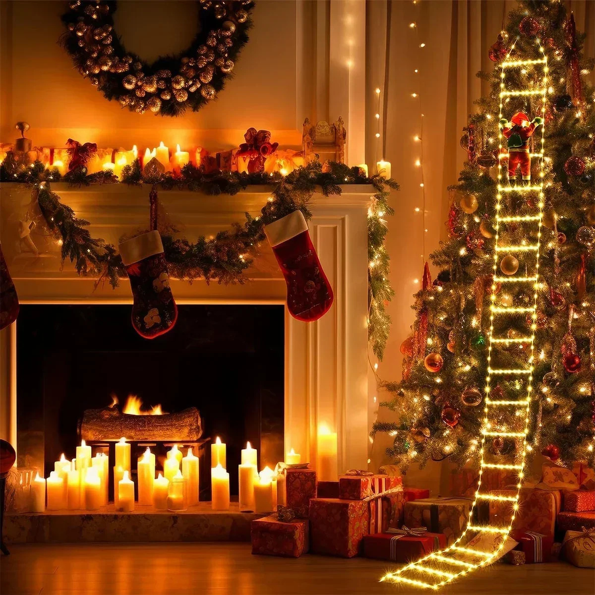 LED Ladder Light per babbo nat - Christmas Lights Outdoor recensione e prezzo