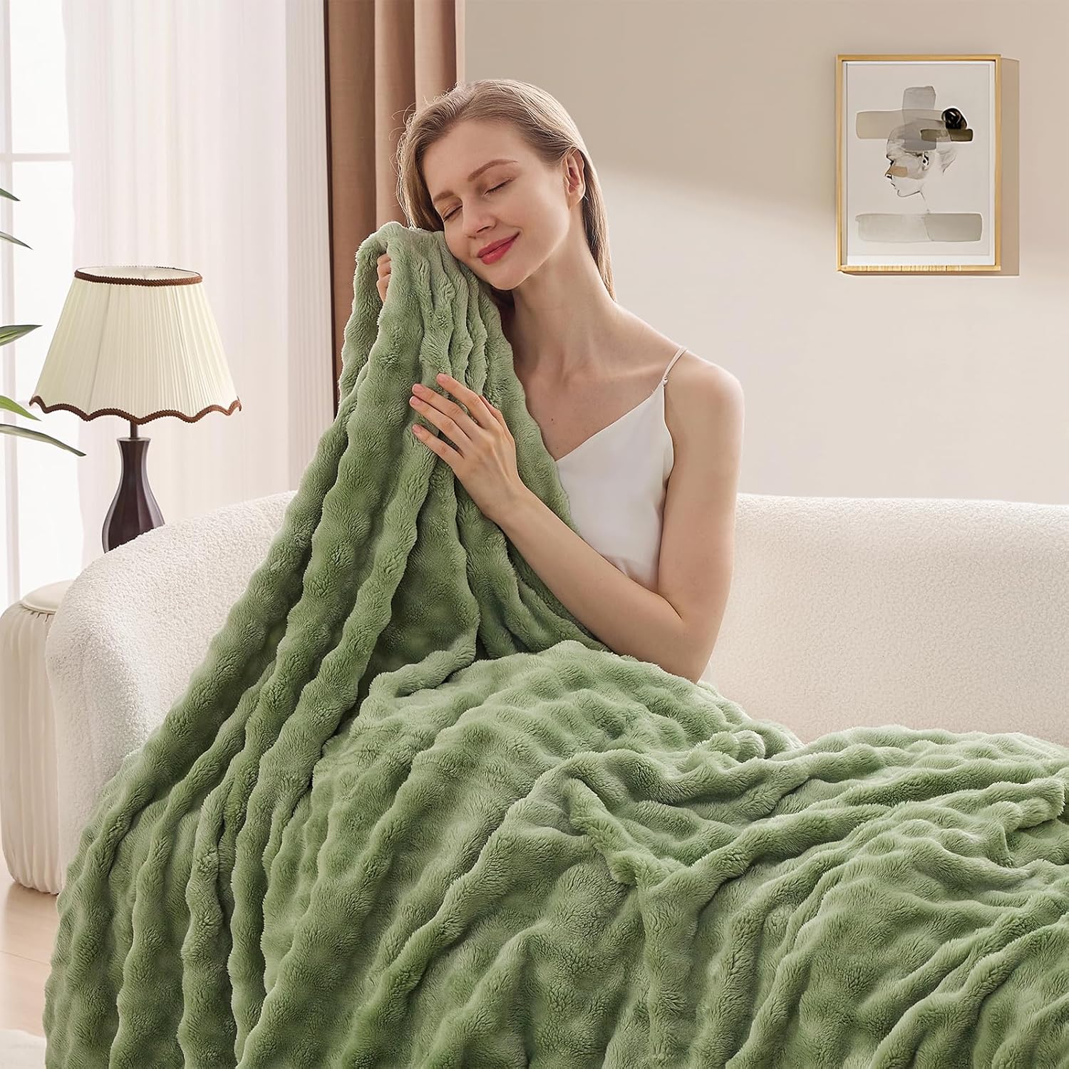 Coperta in pile a bolle verde  - Christmas Throw Blanket recensione e prezzo