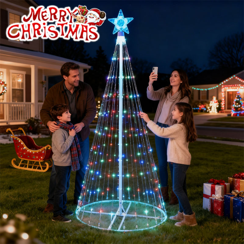 Luci a cascata a LED ad energi - Star Tree Topper recensione e prezzo