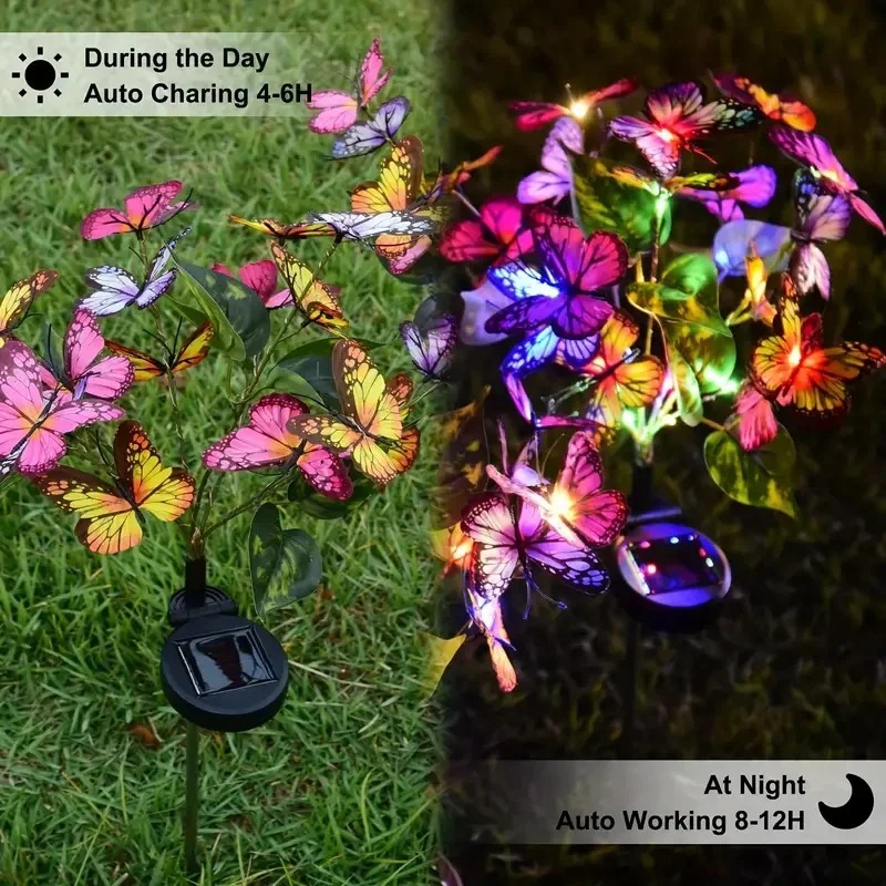 Luci da giardino a farfalla a  - Christmas Lights Outdoor recensione e prezzo