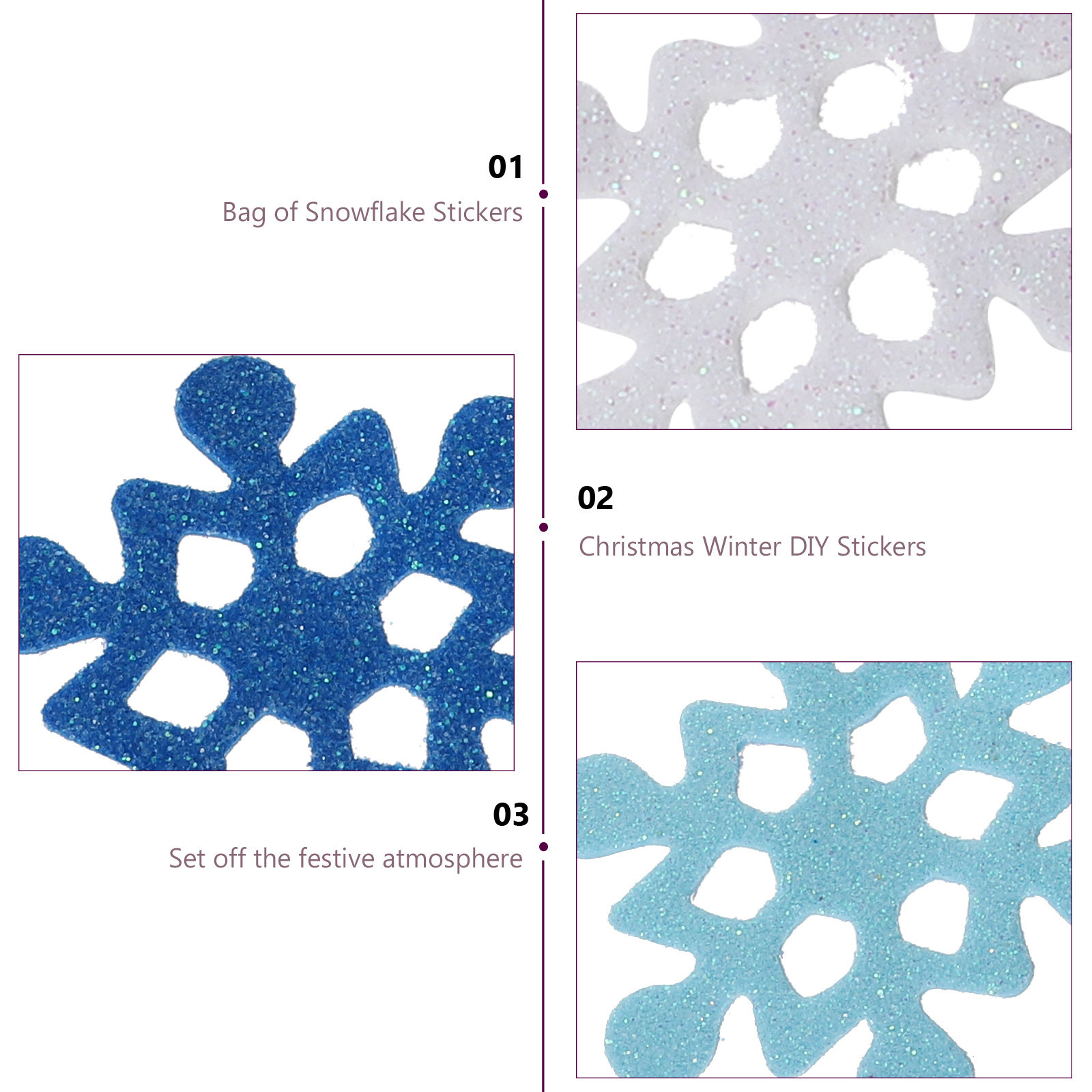 Adesivi in Schiuma a Forma di  - Snowflake Window Decal recensione e prezzo