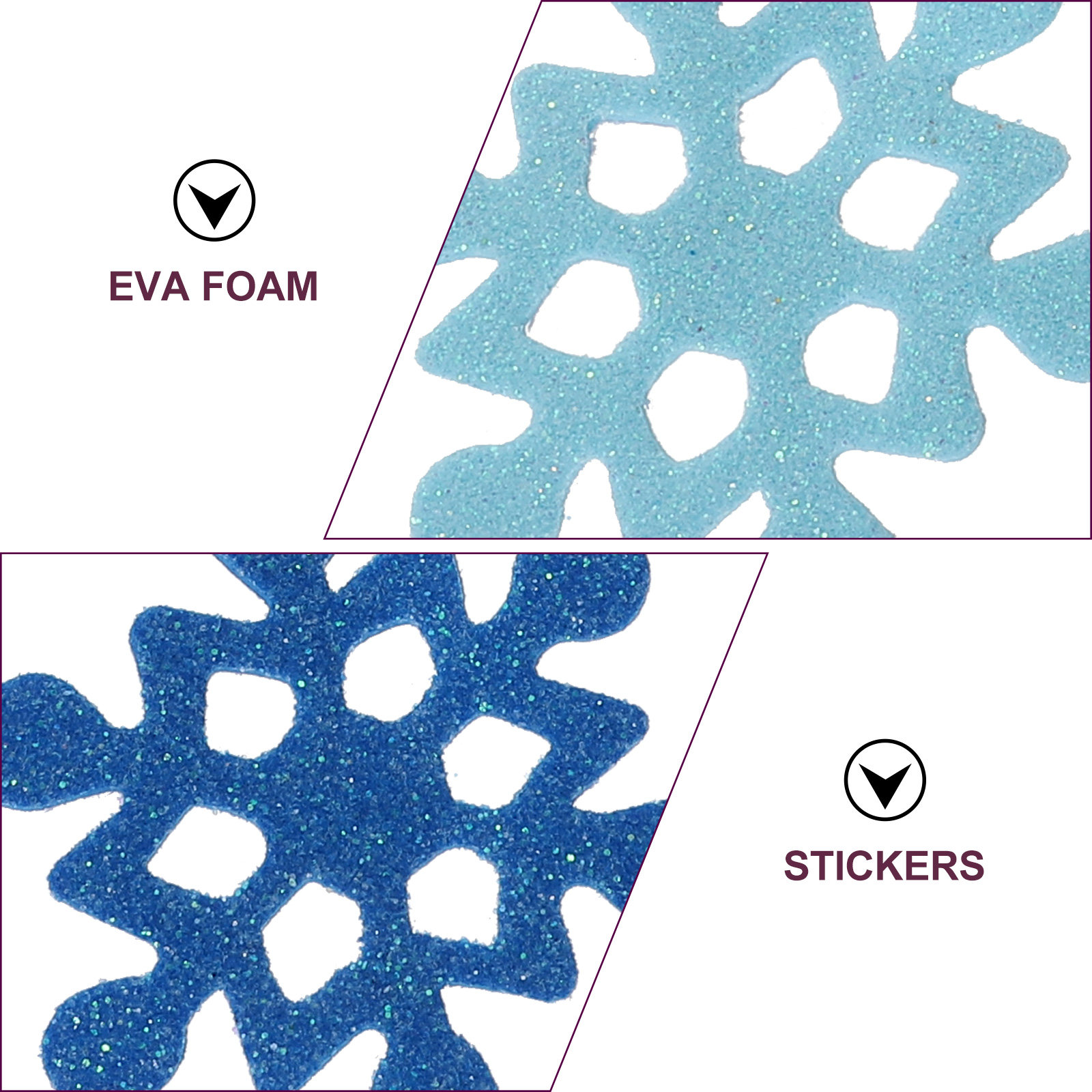 Adesivi in Schiuma a Forma di  - Snowflake Window Decal recensione e prezzo