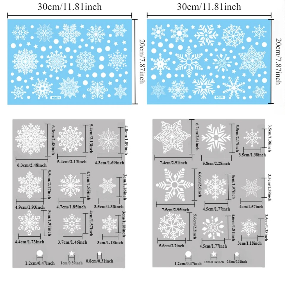 1 set di adesivi per finestre  - Snowflake Window Decal recensione e prezzo