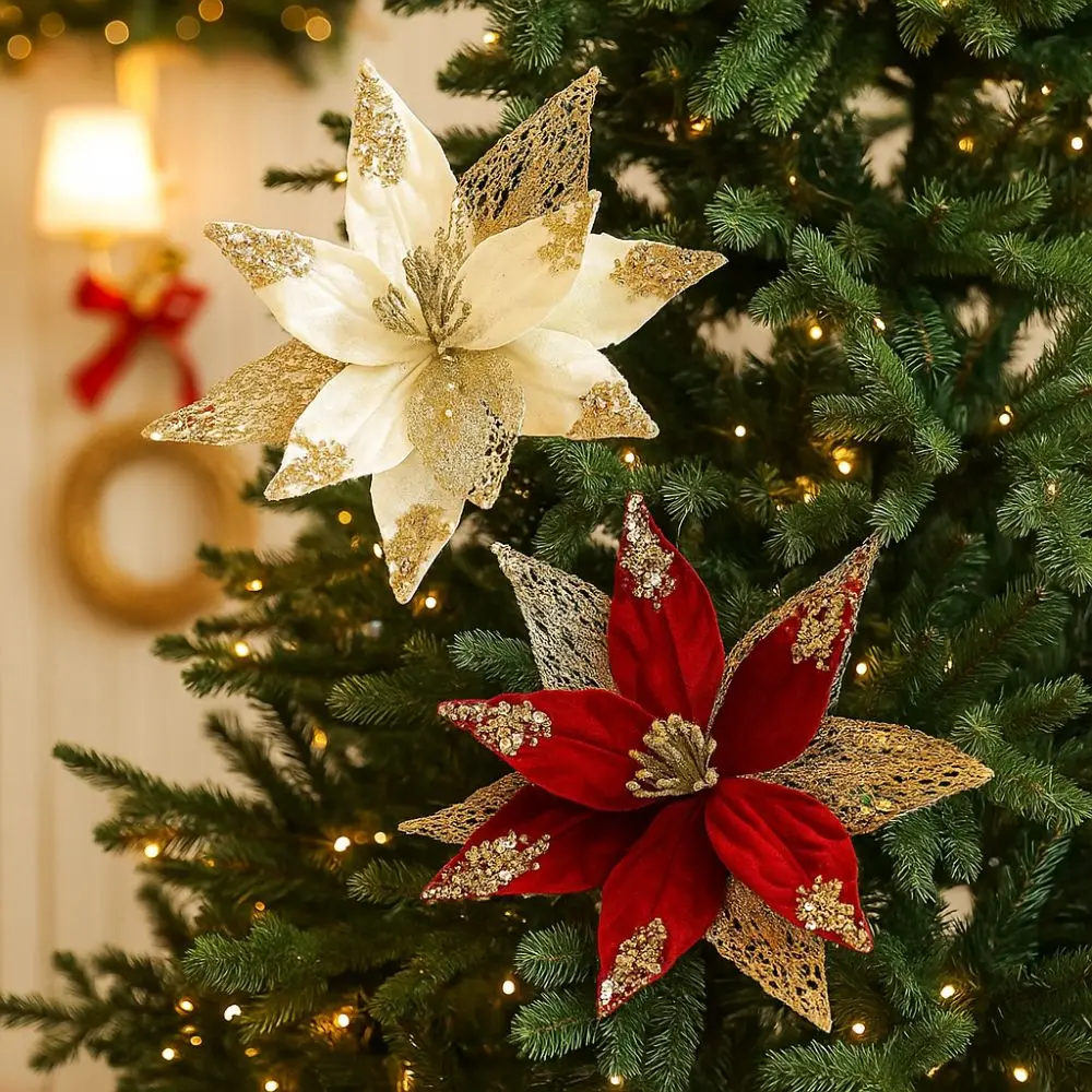 29 cm Fiore di Natale artifici - Christmas Wreath Fake recensione e prezzo