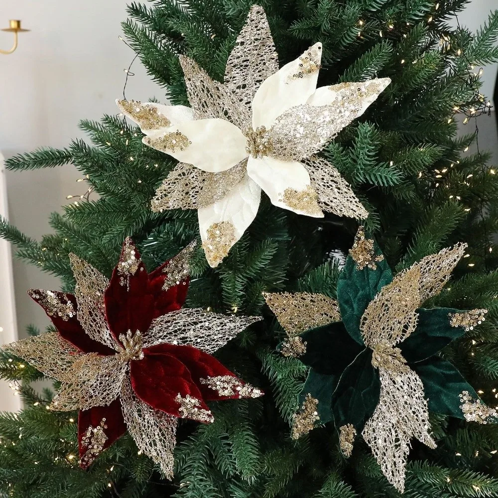 29 cm Fiore di Natale artifici - Christmas Wreath Fake recensione e prezzo
