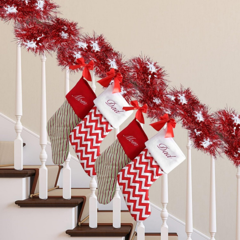 1pc Natale Tinsel Fiocco di ne - Tinsel Garland Decoration recensione e prezzo