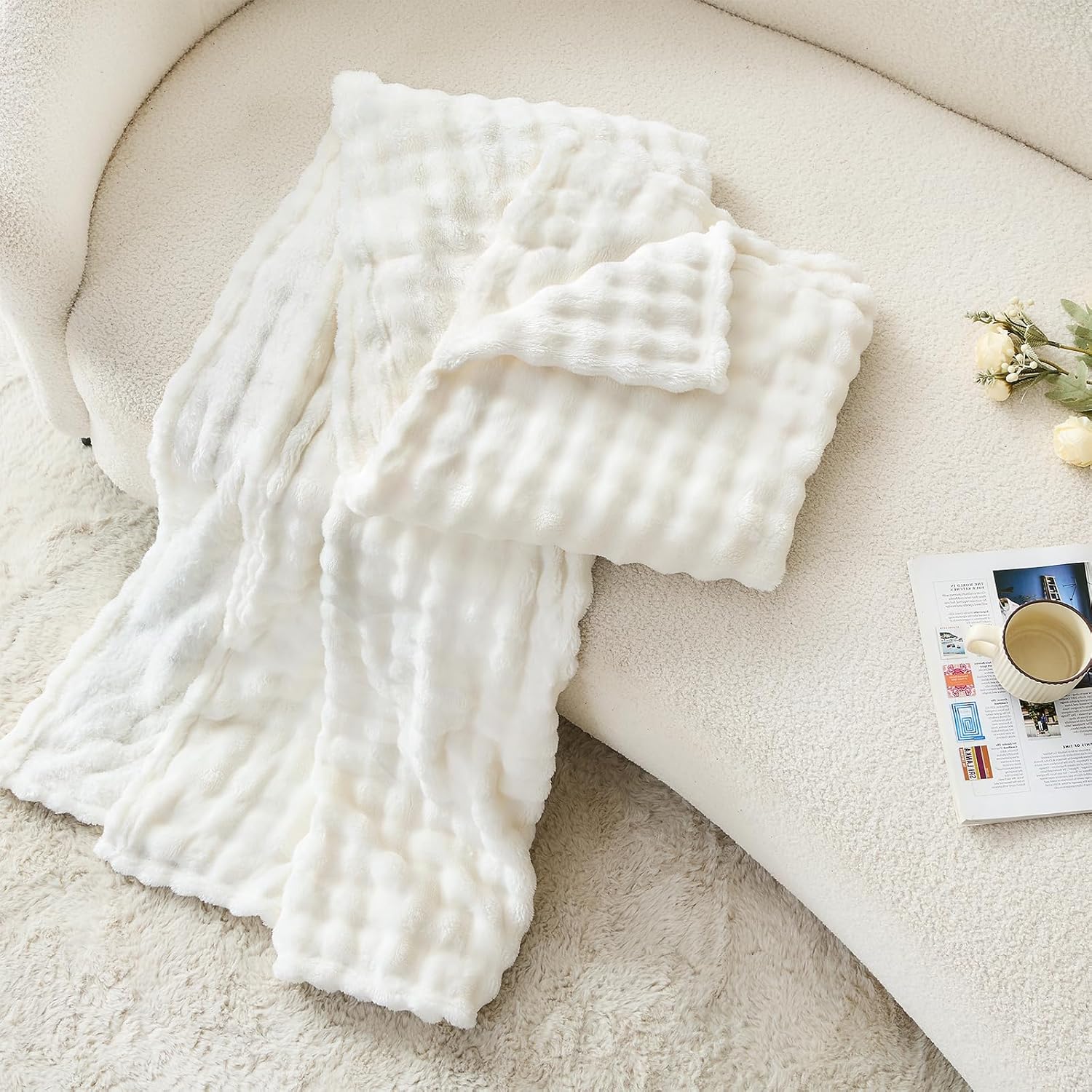 Coperte in Peluche Bianche 3D  - Christmas Throw Blanket recensione e prezzo