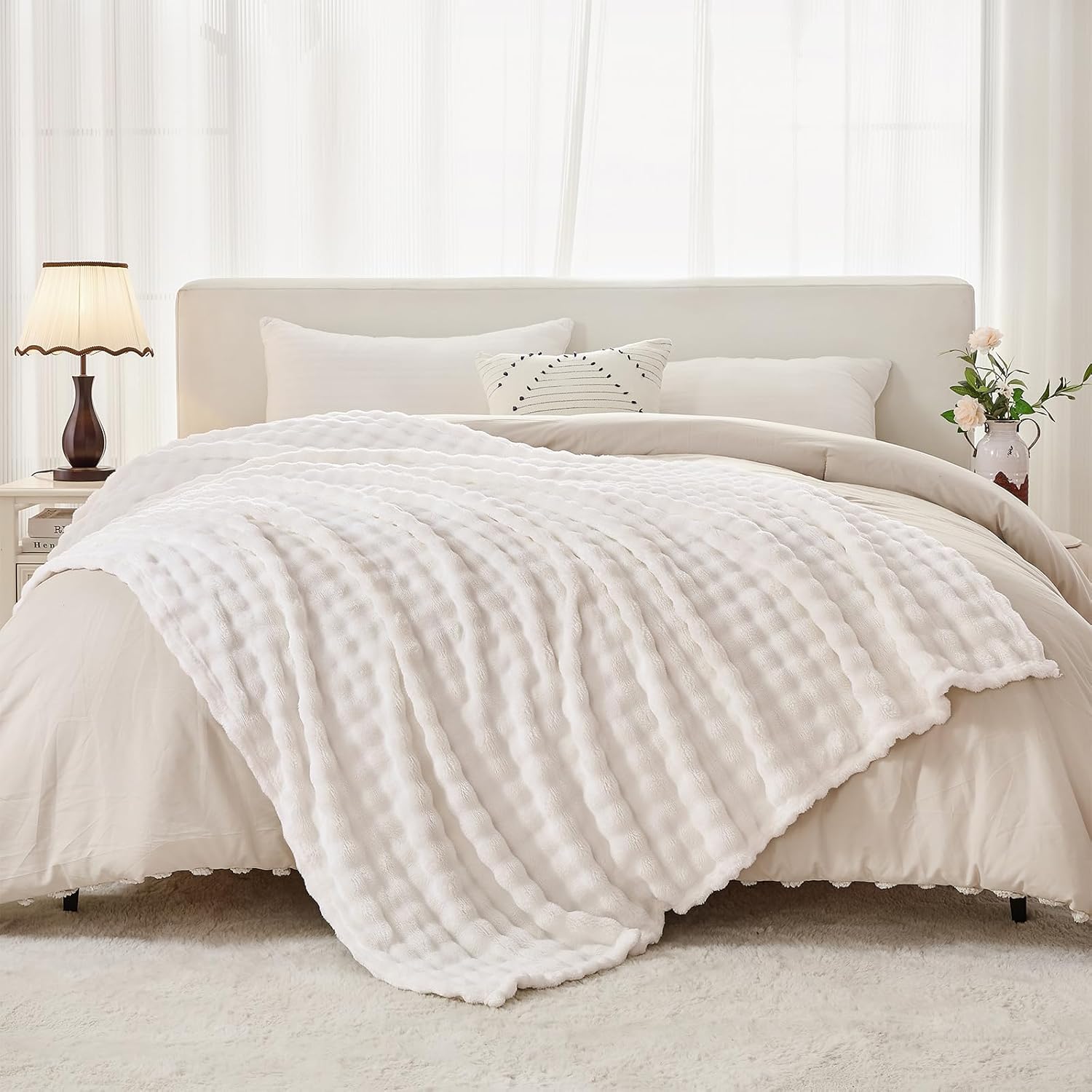 Coperte in Peluche Bianche 3D  - Christmas Throw Blanket recensione e prezzo
