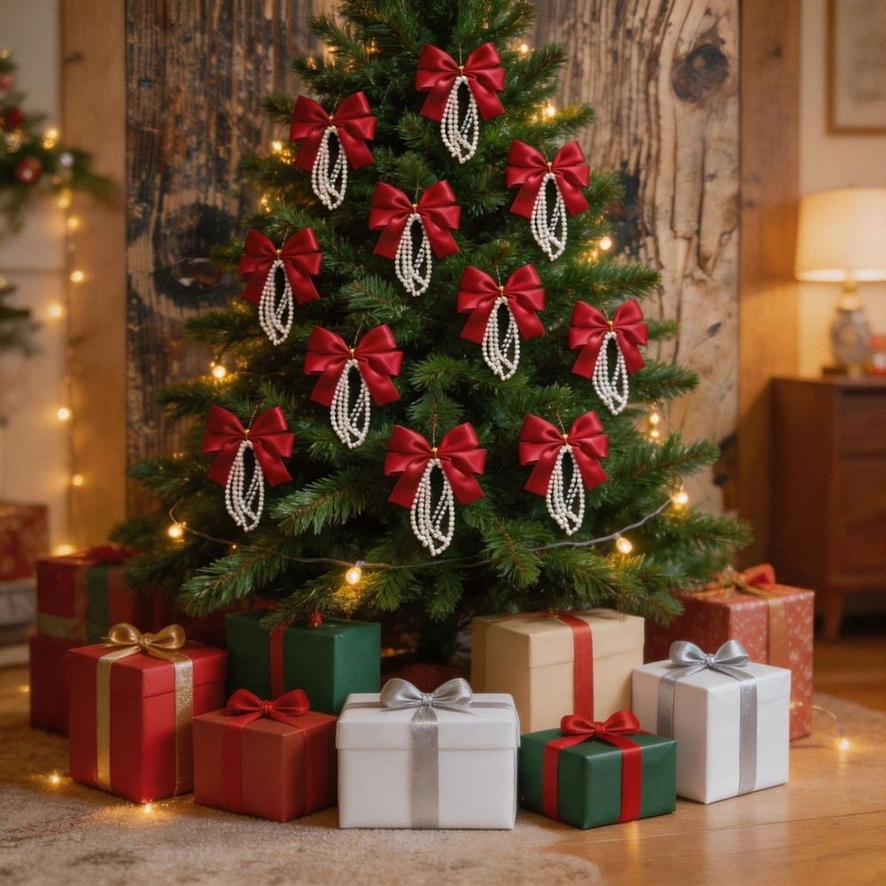 Set di 12 Fiocchi per Albero d - Gift Box Wrap Set recensione e prezzo