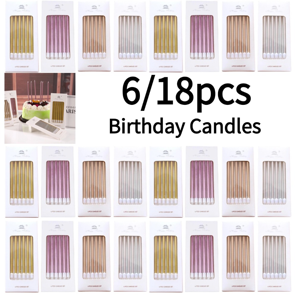 6/18 pz Metallo Oro Argento Ca - Holiday Candle Set recensione e prezzo