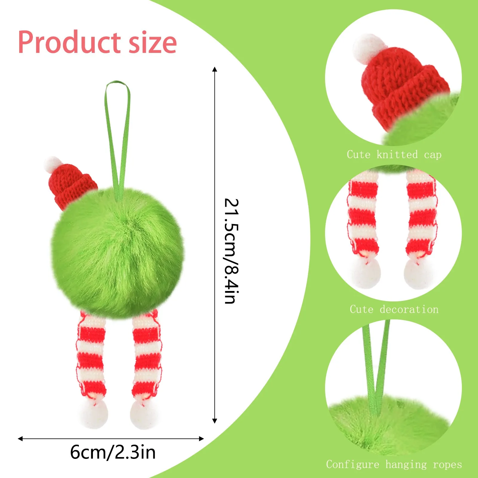 Natale verde lungo palla di pe - Santa Hat Plush recensione e prezzo