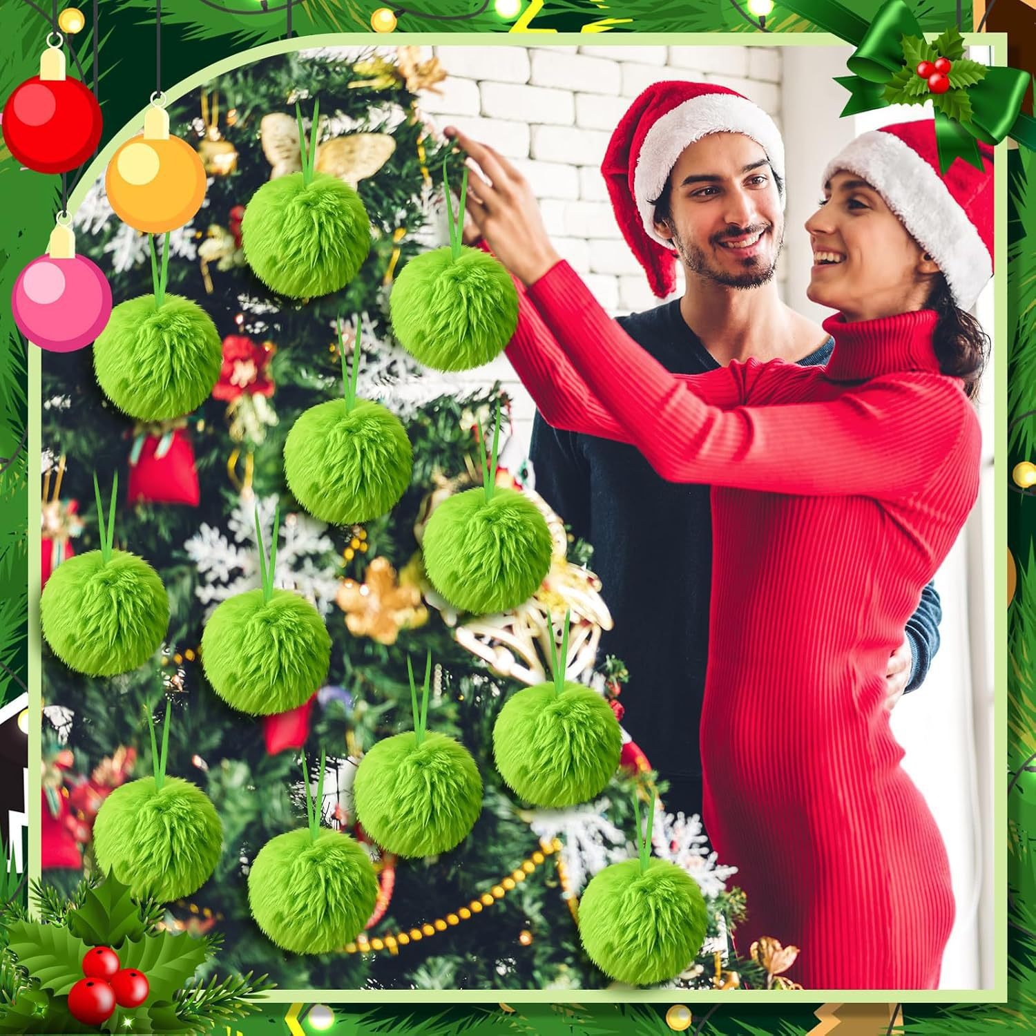 Natale verde lungo palla di pe - Santa Hat Plush recensione e prezzo