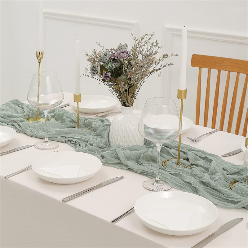 Semi-Sheer garze Wedding Party - Christmas Table Runner recensione e prezzo