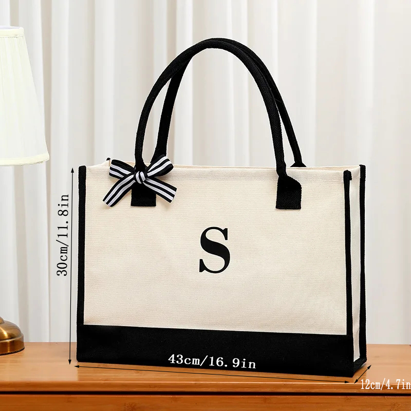 Semplice borsa tote con letter - Ribbon Bow Gift recensione e prezzo