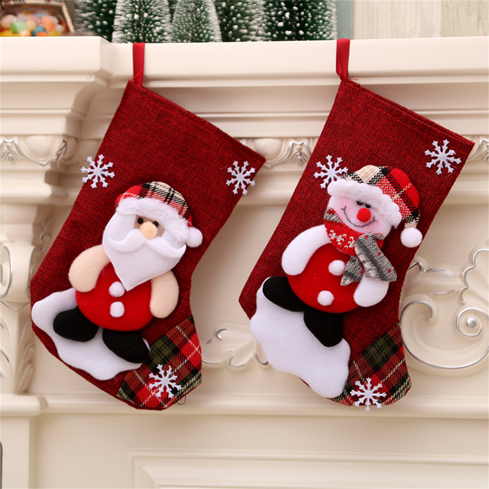 Calze natalizie in lino Decora - Christmas Stocking Hanging recensione e prezzo