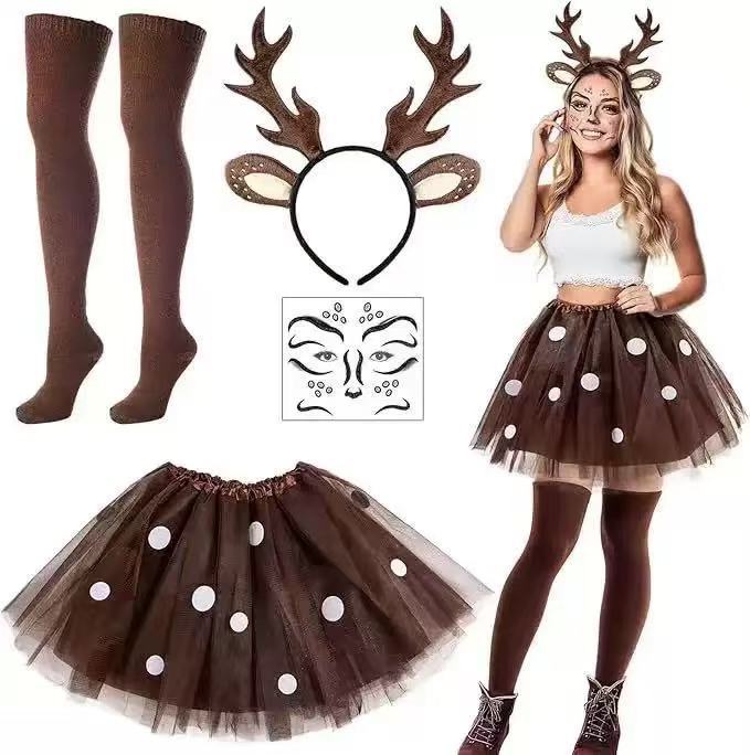 Set Costume da Renna con Fasci - Reindeer Antlers Headband recensione e prezzo