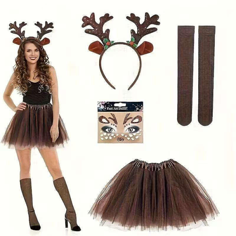 Set Costume da Renna con Fasci - Reindeer Antlers Headband recensione e prezzo