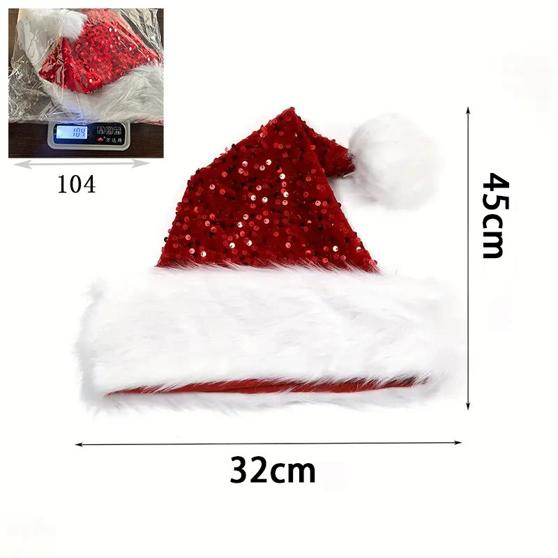 Cappello natalizio con paillet - Santa Hat Plush recensione e prezzo