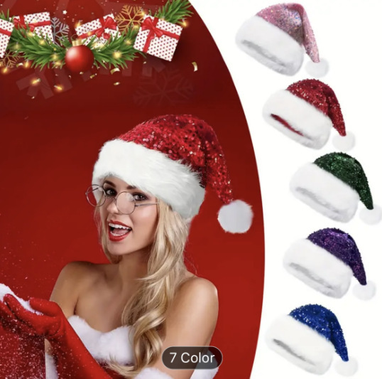 Cappello natalizio con paillet - Santa Hat Plush recensione e prezzo