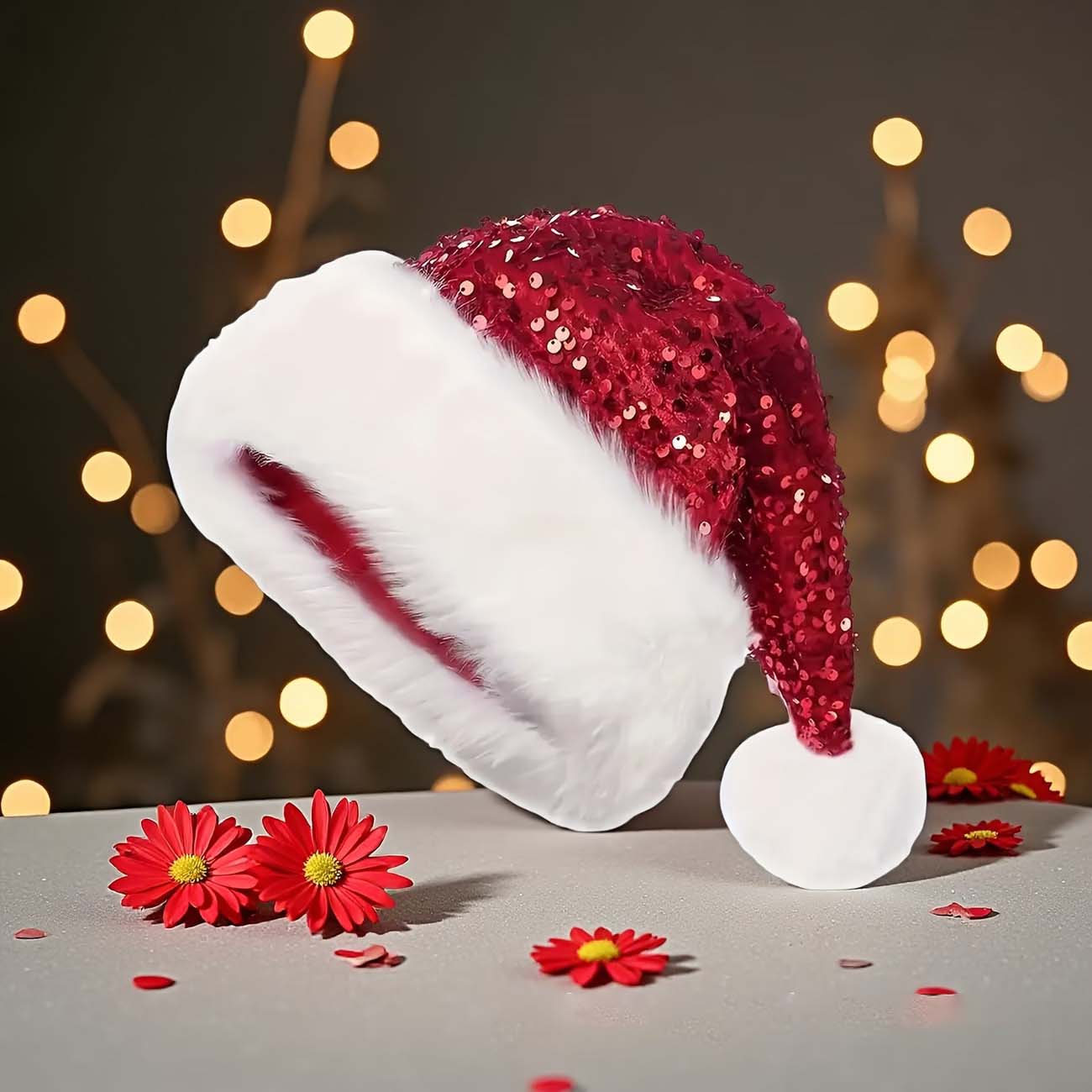 Cappello natalizio con paillet - Santa Hat Plush recensione e prezzo