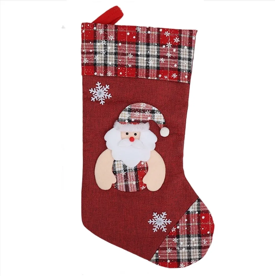 1 pz calza di Natale regalo bo - Christmas Stocking Hanging recensione e prezzo