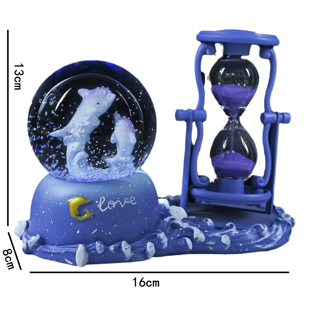 Timer a Clessidra con Delfino, - Snow Globe Musical recensione e prezzo