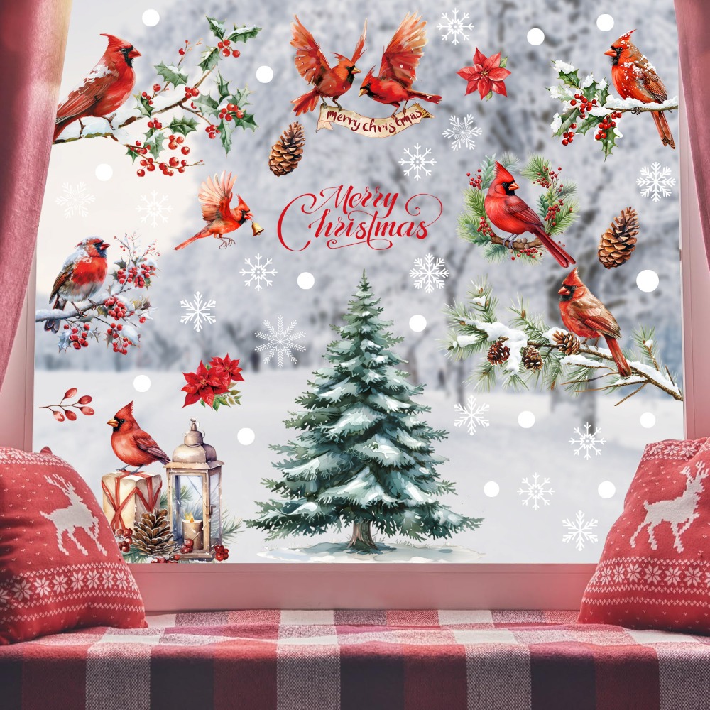 Set di 9 Adesivi Natalizi per  - Snowflake Window Decal recensione e prezzo